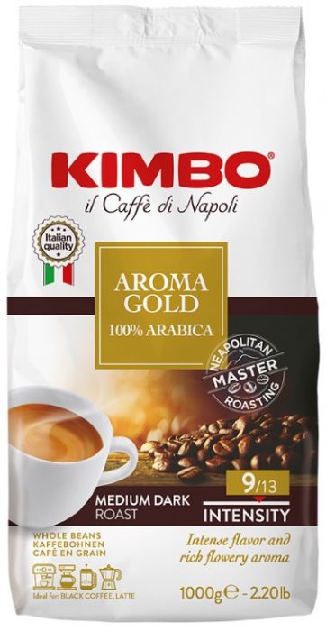 Café en grano Kimbo Gold 100% arabica