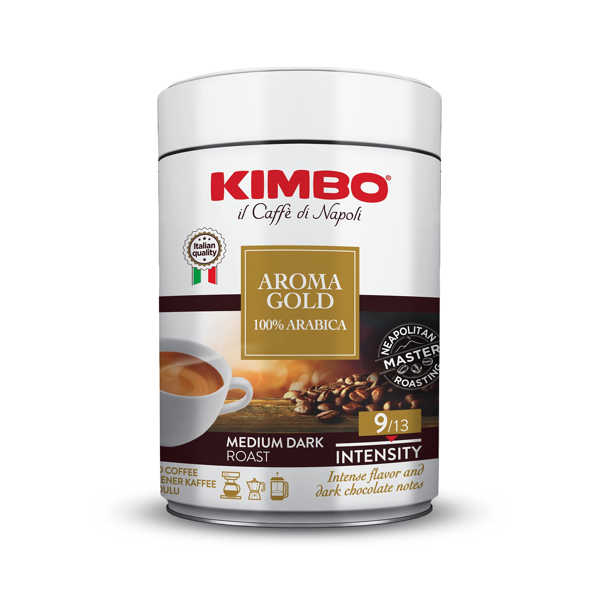 Café molido Kimbo Gold 100% arabica